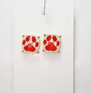 Square Paw Studs