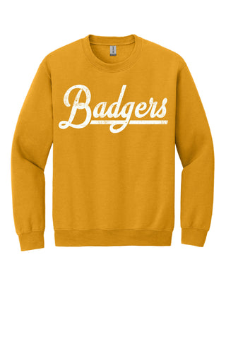 Merkel Badgers - Script with Tail Crewneck Sweatshirt