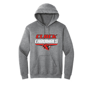 Clack Cardinals - Double Stripe Hoodie