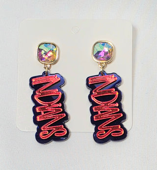 Jim Ned Indians - Indians Mirror Earrings