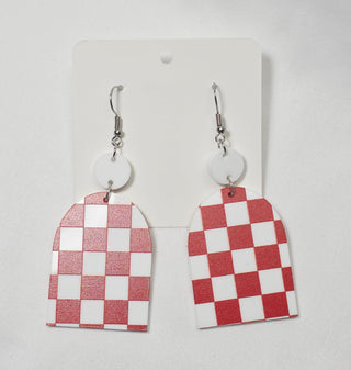 Game Day Checks Earrings