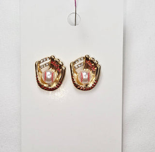 Baseball Glove with Rhinestones Studs