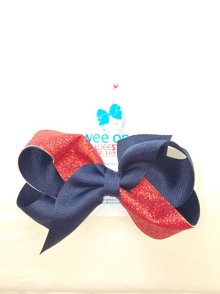Medium 2-Tone Glitter Bows