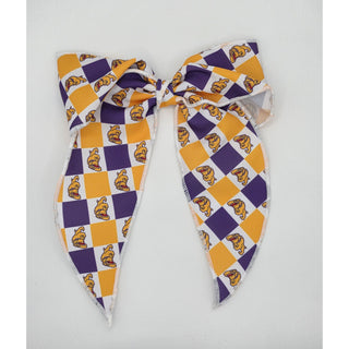 Wylie Bulldogs - Whimsy Tail Checkered Bow