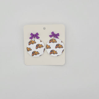 Wylie Bulldogs - Game Day Cuties with Bow Earrings