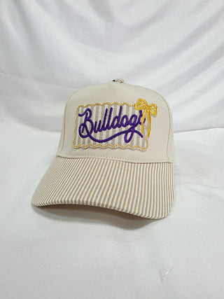 Wylie Bulldogs - Striped Patch Trucker Caps