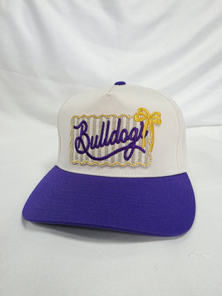 Wylie Bulldogs - Striped Patch Trucker Caps