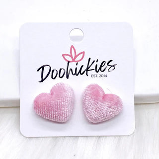 Velvet Heart Studs
