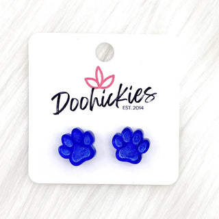 Paw Print Acrylic Studs