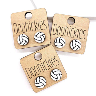 Volleyball Acrylic Studs