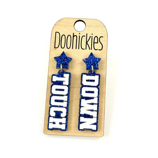 Touch Down with Star Acrylic Earrings
