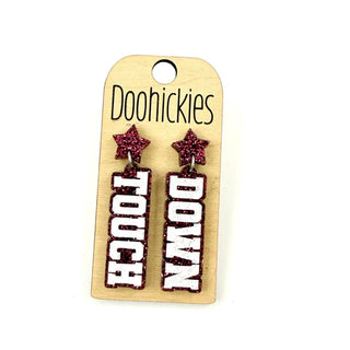 Touch Down with Star Acrylic Earrings