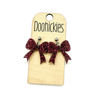 Bow Dangle Acrylic Earrings
