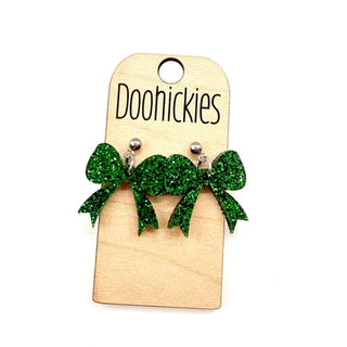 Bow Dangle Acrylic Earrings