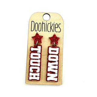 Touch Down with Star Acrylic Earrings