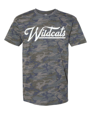 Abilene Christian University Wildcats - Script with Tail Camo T-Shirt