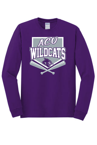 Abilene Christian University Wildcats - Baseball/Softball Long Sleeve T-Shirt