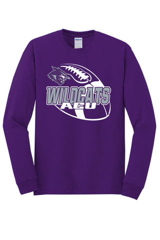 Abilene Christian University Wildcats - Football Long Sleeve T-Shirt