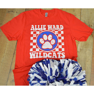 Allie Ward Wildcats - Checkered T-Shirt
