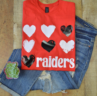 Austin Raiders - Foil Hearts T-Shirt