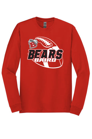 Baird Bears - Football Long Sleeve T-Shirt