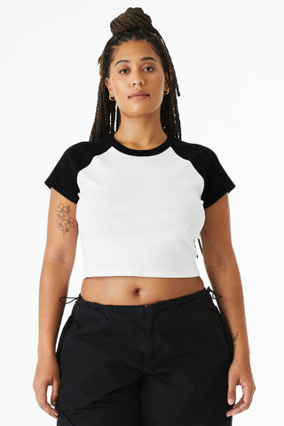 BELLA+CANVAS® Women's Micro Rib Raglan Baby Tee BC1201