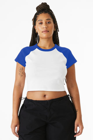 BELLA+CANVAS® Women's Micro Rib Raglan Baby Tee BC1201