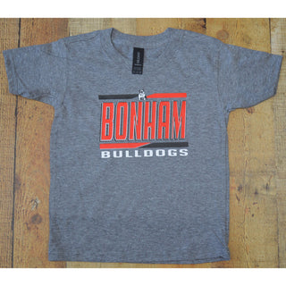 Bonham Bulldogs - Toddler Split Stripe T-Shirt