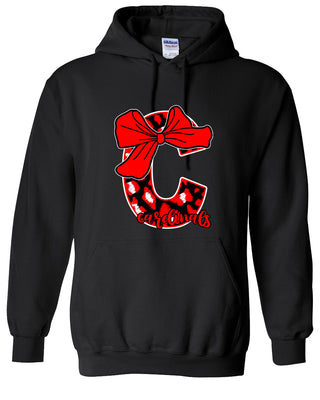 Clack Cardinals - Bow Letter Hoodie