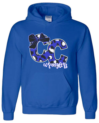 Cisco College Wranglers - Bow Letter Hoodie