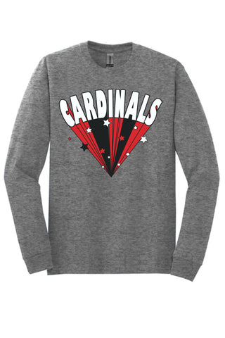 Clack Cardinals - Stars Long Sleeve T-Shirt