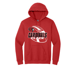 Clack Cardinals - Football Hoodie