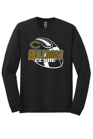 Clyde Bulldogs - Football Long Sleeve T-Shirt