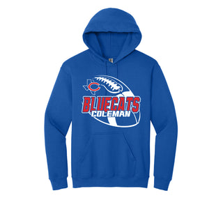 Coleman Bluecats - Football Hoodie