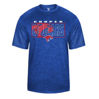 Cooper Cougars - Tonal Blend Wicking Tee