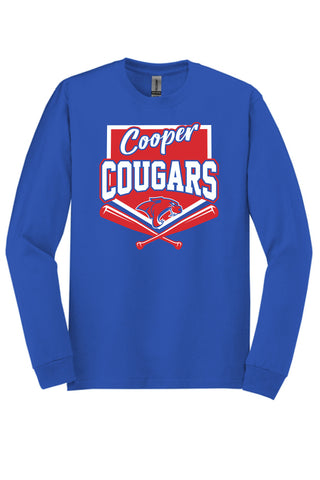 Cooper Cougars - Baseball/Softball Long Sleeve T-Shirt