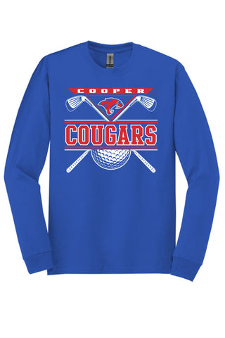 Cooper Cougars - Golf Long Sleeve T-Shirt