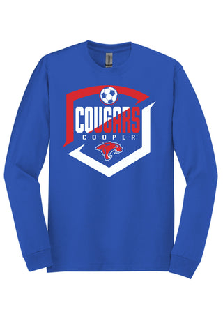 Cooper Cougars - Soccer Long Sleeve T-Shirt