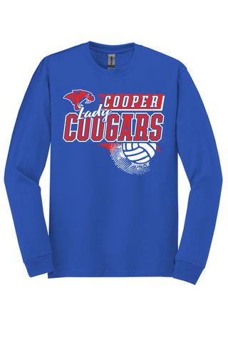 Cooper Cougars - Volleyball Long Sleeve T-Shirt