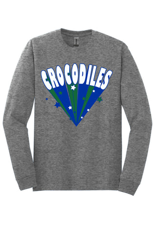 Crockett Crocodiles - Stars Long Sleeve T-Shirt