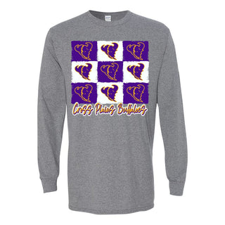 Cross Plains Buffaloes - 9 Boxes Long Sleeve T-Shirt