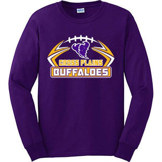 Cross Plains Buffaloes - Football Long Sleeve T-Shirt