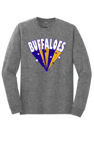 Cross Plains Buffaloes - Stars Long Sleeve T-Shirt