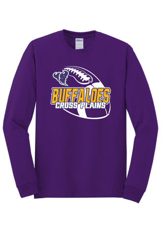 Cross Plains Buffaloes - Football Long Sleeve T-Shirt