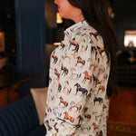 Caroline Horse Long-Sleeve Top