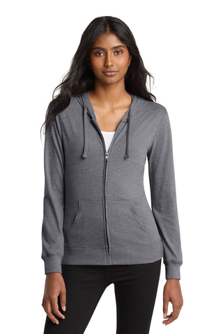 District® Women's Fitted Jersey Full-Zip Hoodie. DT2100