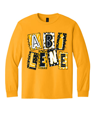 Abilene High Eagles - Scrapbook Box Long Sleeve T-Shirt