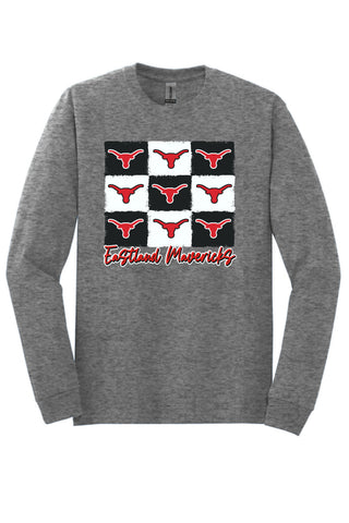 Eastland Mavericks - 9 Boxes Long Sleeve T-Shirt