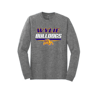 Wylie Bulldogs - Double Stripe Long Sleeve T-Shirt
