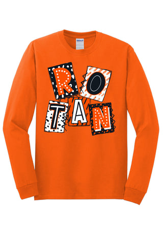 Rotan Yellowhammers - Scrapbook Box Long Sleeve T-Shirt